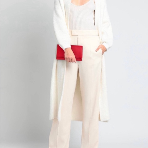 Jill Sander Red Leather Clutch. - Picture 4 of 5